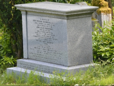 © Vincent Gillen: Licensor: Vincent Gillen John Allan MacDougall Greenock cemetery